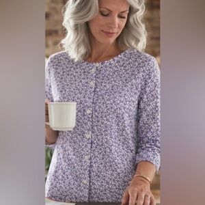 NWT Duluth Wrinkle-fighter Tunic Shirt Tiny Floral Small